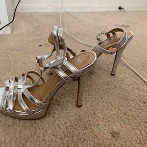 silver heels